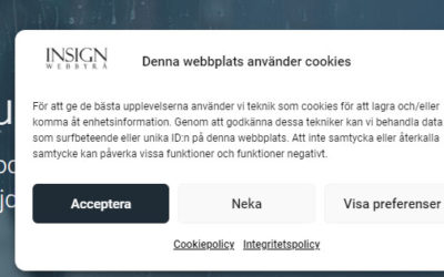 Complianz cookie popup, cookie policy och integritetspolicy