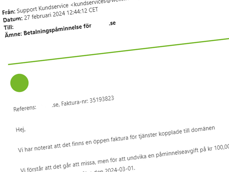 bluffmail från One.com