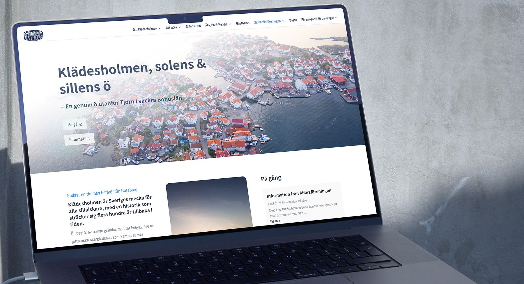 macbook-klädesholmenSamhällsförening Klädesholmen samhällsförening