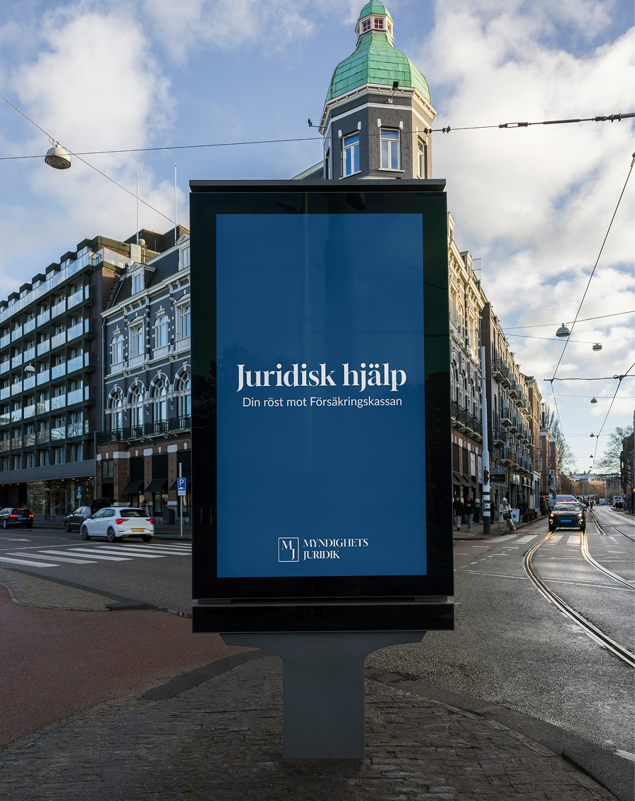 Myndighetsjuridik insign-skylt Myndighetsjuridik insign